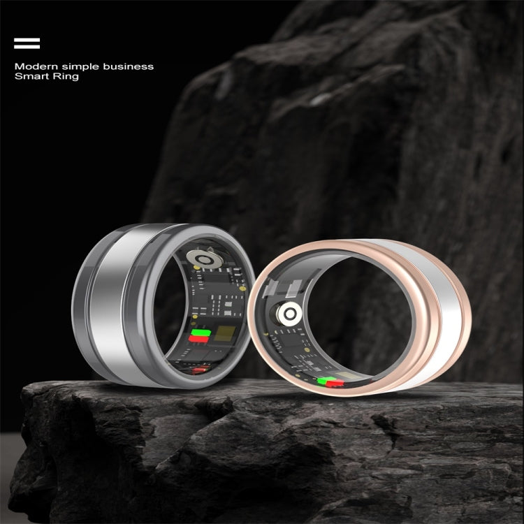 R18 SIZE 12 Smart Ring, Support Heart Rate / Blood Oxygen / Sleep / Multiple Sports Modes(Black) by buy2fix