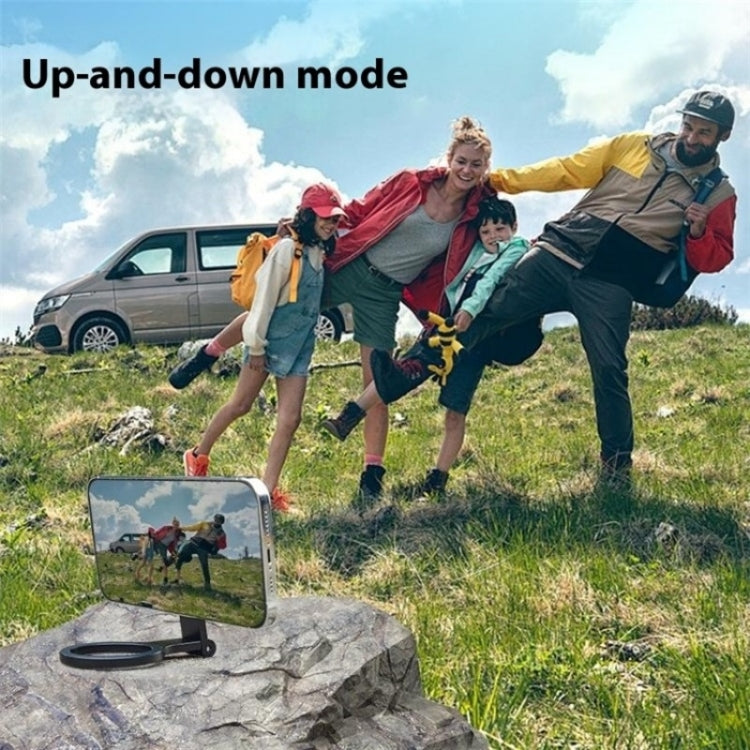 D59 Aluminum Alloy Finger Ring Grip MagSafe Dual Magnetic Phone Back Dual Ring Holder - Ring Holder by buy2fix | Online Shopping UK | buy2fix