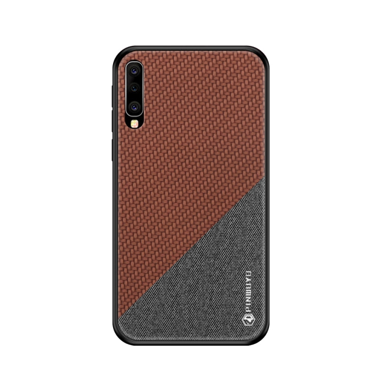 PINWUYO Honors Series Shockproof PC + TPU Protective Case for Galaxy A50(Brown) - Galaxy Phone Cases by PINWUYO | Online Shopping UK | buy2fix