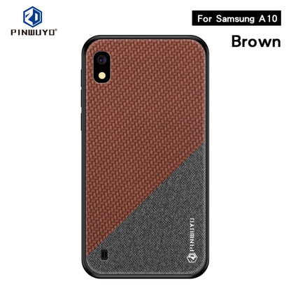 PINWUYO Honors Series Shockproof PC + TPU Protective Case for Galaxy A10(Brown) - Galaxy Phone Cases by PINWUYO | Online Shopping UK | buy2fix