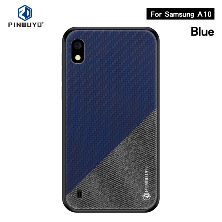 PINWUYO Honors Series Shockproof PC + TPU Protective Case for Galaxy A10(Blue) - Galaxy Phone Cases by PINWUYO | Online Shopping UK | buy2fix