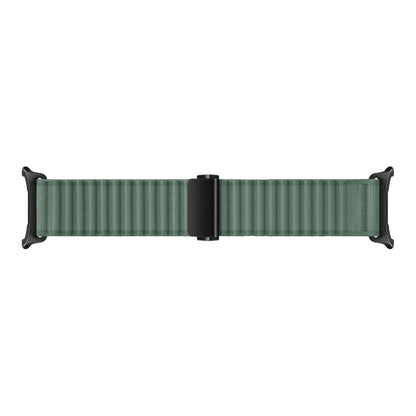 For Apple Watch Ultra 2 49mm Off Road Magnetic Buckle Braided Nylon Watch Band(Army Green) - Watch Bands by buy2fix | Online Shopping UK | buy2fix