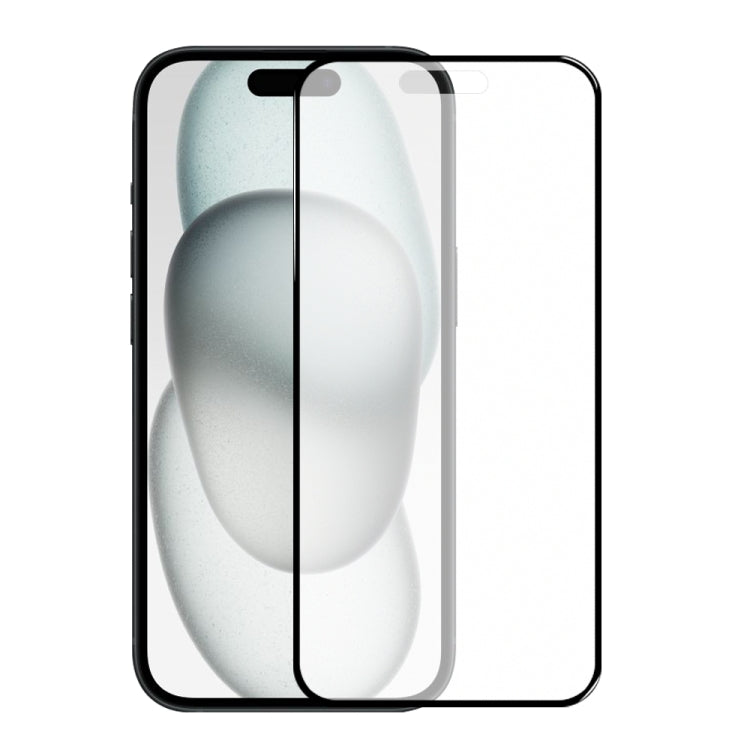 For iPhone 15 Plus NORTHJO Matte Silkscreen Anti-Fingerprint Tempered Glass Film - iPhone 15 Plus Tempered Glass by NORTHJO | Online Shopping UK | buy2fix