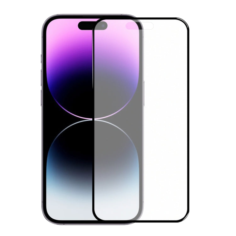For iPhone 14 Pro NORTHJO Matte Silkscreen Anti-Fingerprint Tempered Glass Film - iPhone 14 Pro Tempered Glass by NORTHJO | Online Shopping UK | buy2fix
