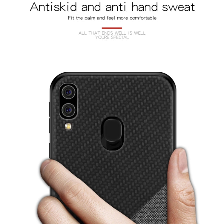 PINWUYO Honors Series Shockproof PC + TPU Protective Case for Galaxy A40(Black) - Galaxy Phone Cases by PINWUYO | Online Shopping UK | buy2fix