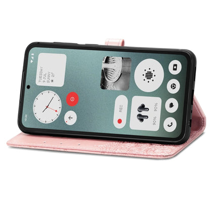 For Nothing CMF Phone 1 Mandala Flower Embossed Leather Phone Case(Rose Gold) - Nothing Cases by buy2fix | Online Shopping UK | buy2fix