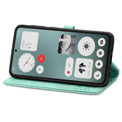 For Nothing CMF Phone 1 Mandala Flower Embossed Leather Phone Case(Green) - Nothing Cases by buy2fix | Online Shopping UK | buy2fix