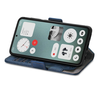For Nothing CMF Phone 1 CaseNeo Splicing Dual Magnetic Buckle Leather Phone Case(Blue) - Nothing Cases by buy2fix | Online Shopping UK | buy2fix