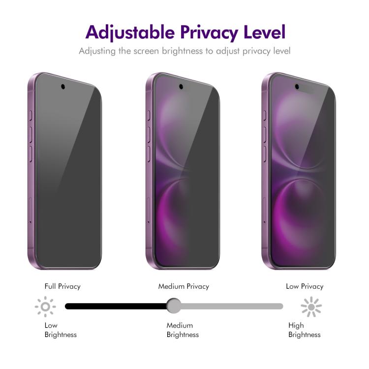 For iPhone 17 Air 2pcs ENKAY Hat-Prince 28 Degree Anti-peeping Privacy Tempered Glass Film - iPhone 17 Air Tempered Glass by ENKAY | Online Shopping UK | buy2fix