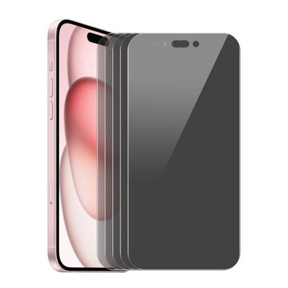 For iPhone 15 Plus 5pcs ENKAY Hat-Prince 28 Degree Anti-peeping Privacy Tempered Glass Film - iPhone 15 Plus Tempered Glass by ENKAY | Online Shopping UK | buy2fix