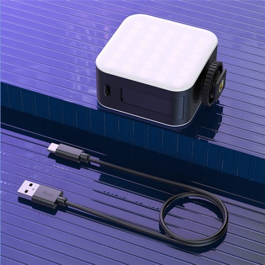 D02 Magnetic Adsorption Pocket RGB Video Lamp Mini LED Fill Light for Live Broadcast by buy2fix