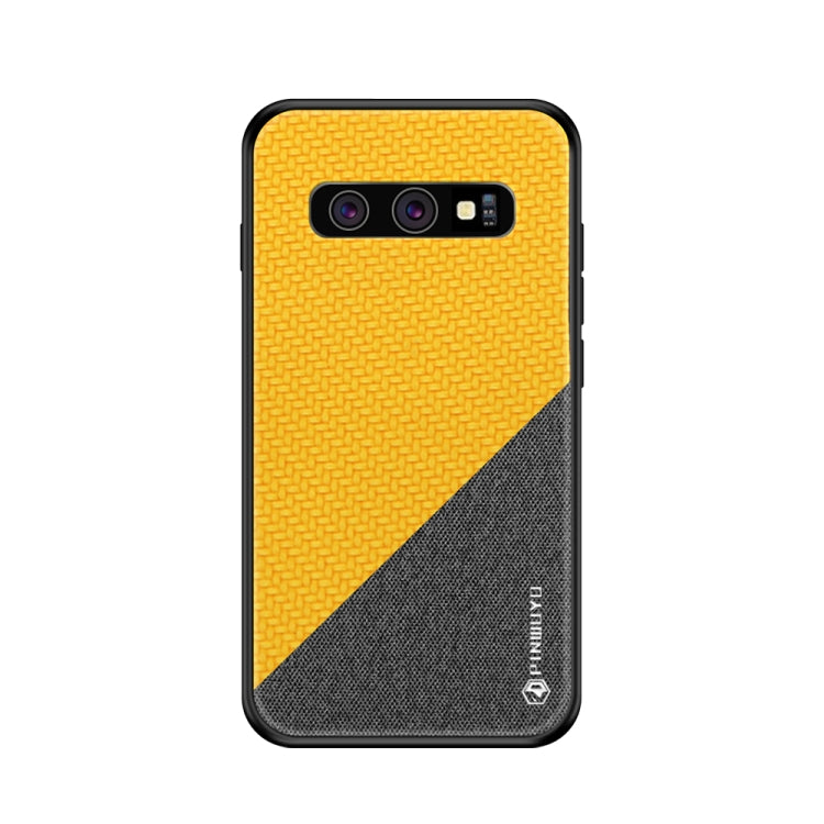 PINWUYO Honors Series Shockproof PC + TPU Protective Case for Galaxy S10(Yellow) - Galaxy Phone Cases by PINWUYO | Online Shopping UK | buy2fix