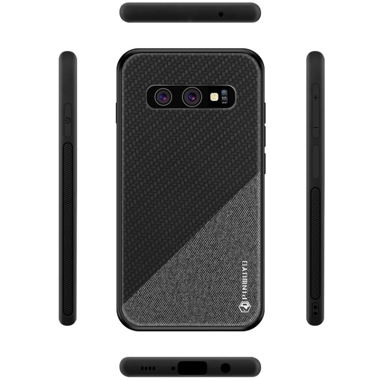 PINWUYO Honors Series Shockproof PC + TPU Protective Case for Galaxy S10(Brown) - Galaxy Phone Cases by PINWUYO | Online Shopping UK | buy2fix