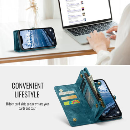 For iPhone 16e CaseMe 008 Detachable Multifunctional Leather Phone Case(Blue) - iPhone 16e Cases by CaseMe | Online Shopping UK | buy2fix