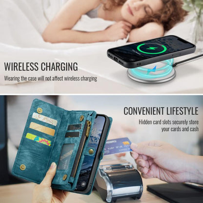 For iPhone 16e CaseMe 008 Detachable Multifunctional Leather Phone Case(Blue) - iPhone 16e Cases by CaseMe | Online Shopping UK | buy2fix