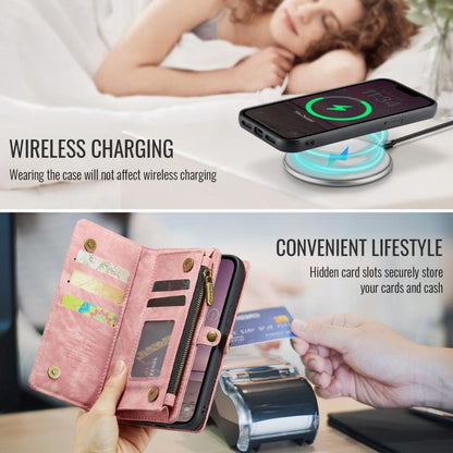 For iPhone 16e CaseMe 008 Detachable Multifunctional Leather Phone Case(Pink) - iPhone 16e Cases by CaseMe | Online Shopping UK | buy2fix