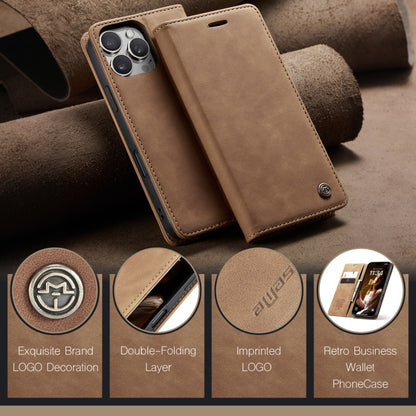 For iPhone 16 Pro Max CaseMe 013 Multifunctional Horizontal Flip Leather Phone Case(Brown) by CaseMe