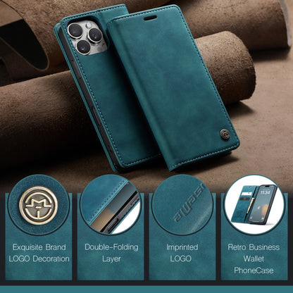 For iPhone 16 Pro Max CaseMe 013 Multifunctional Horizontal Flip Leather Phone Case(Blue) by CaseMe