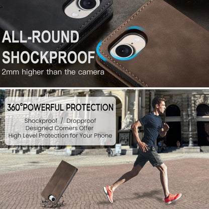 For iPhone 16e CaseMe 013 Multifunctional Horizontal Flip Leather Phone Case(Coffee) - iPhone 16e Cases by CaseMe | Online Shopping UK | buy2fix