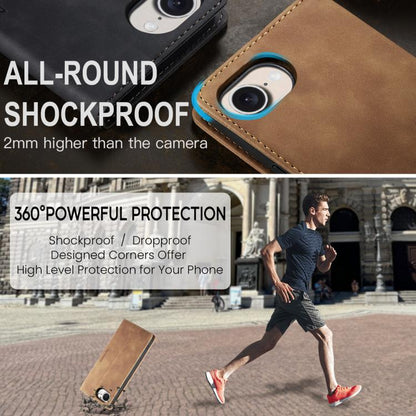 For iPhone 16e CaseMe 013 Multifunctional Horizontal Flip Leather Phone Case(Brown) - iPhone 16e Cases by CaseMe | Online Shopping UK | buy2fix