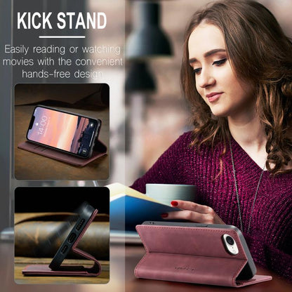 For iPhone 16e CaseMe 013 Multifunctional Horizontal Flip Leather Phone Case(Red) - iPhone 16e Cases by CaseMe | Online Shopping UK | buy2fix