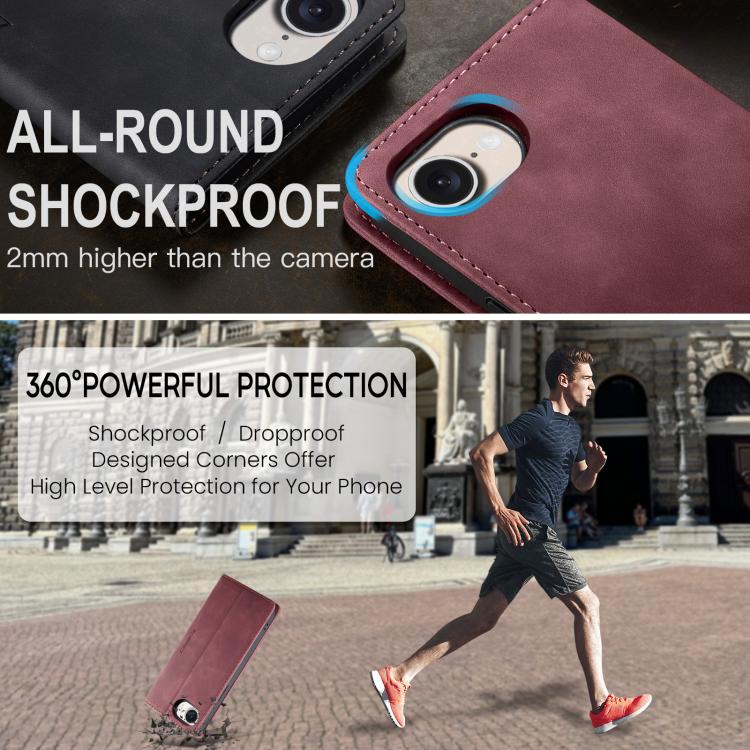 For iPhone 16e CaseMe 013 Multifunctional Horizontal Flip Leather Phone Case(Red) - iPhone 16e Cases by CaseMe | Online Shopping UK | buy2fix