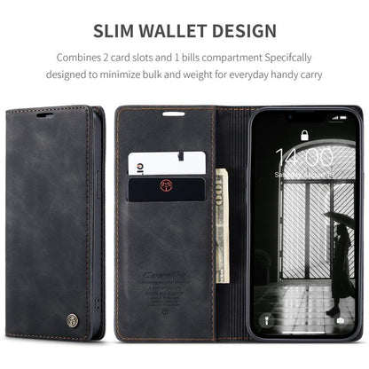 For iPhone 16e CaseMe 013 Multifunctional Horizontal Flip Leather Phone Case(Black) - iPhone 16e Cases by CaseMe | Online Shopping UK | buy2fix