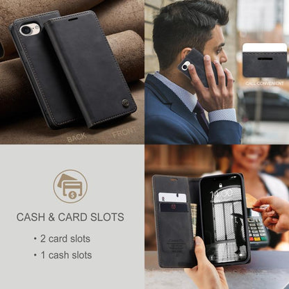 For iPhone 16e CaseMe 013 Multifunctional Horizontal Flip Leather Phone Case(Black) - iPhone 16e Cases by CaseMe | Online Shopping UK | buy2fix