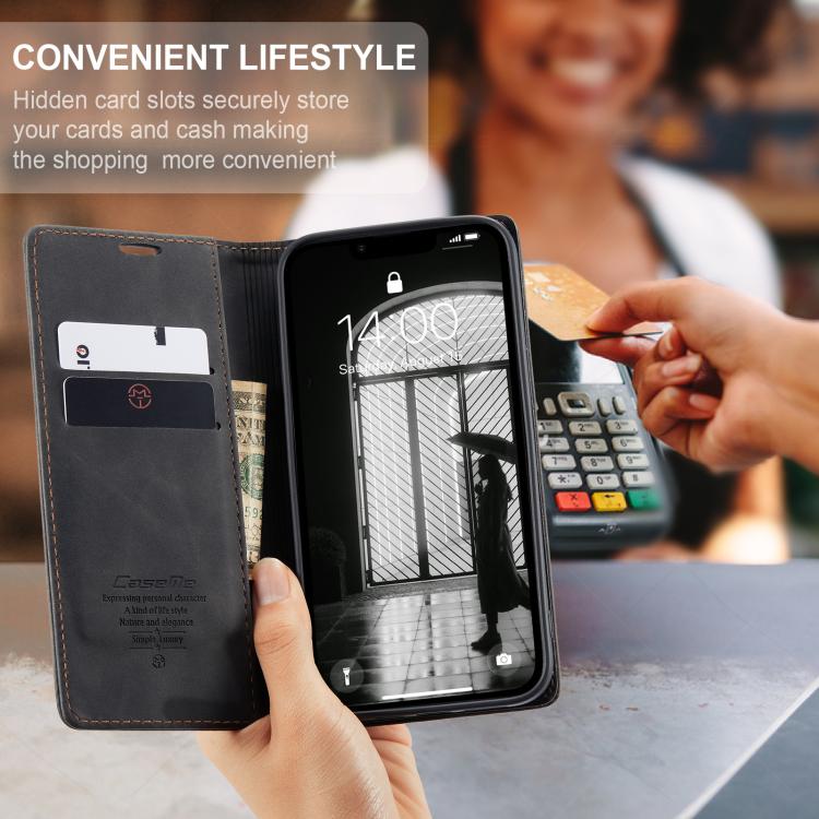 For iPhone 16e CaseMe 013 Multifunctional Horizontal Flip Leather Phone Case(Black) - iPhone 16e Cases by CaseMe | Online Shopping UK | buy2fix