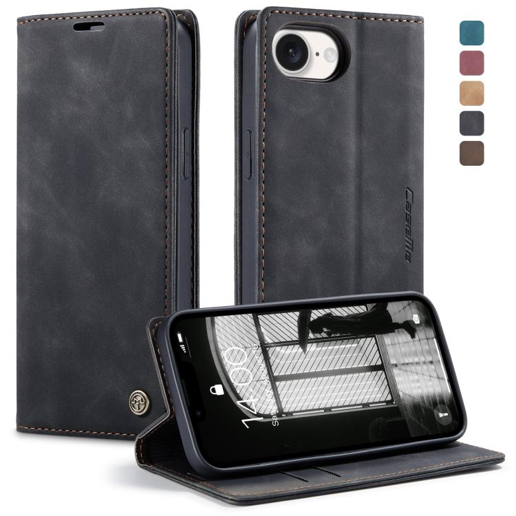 For iPhone 16e CaseMe 013 Multifunctional Horizontal Flip Leather Phone Case(Black) - iPhone 16e Cases by CaseMe | Online Shopping UK | buy2fix