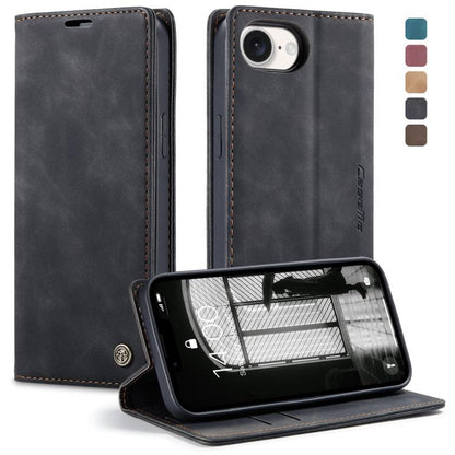 For iPhone 16e CaseMe 013 Multifunctional Horizontal Flip Leather Phone Case(Black) - iPhone 16e Cases by CaseMe | Online Shopping UK | buy2fix