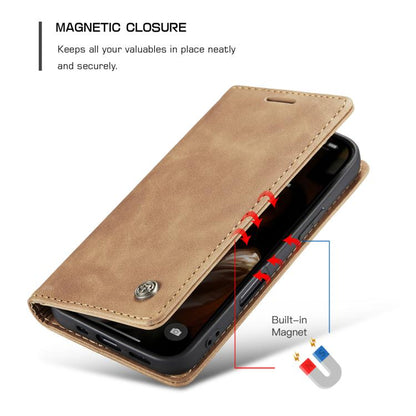 For iPhone 17 CaseMe 013 Multifunctional Horizontal Flip Leather Phone Case(Brown) - iPhone 17 Cases by CaseMe | Online Shopping UK | buy2fix