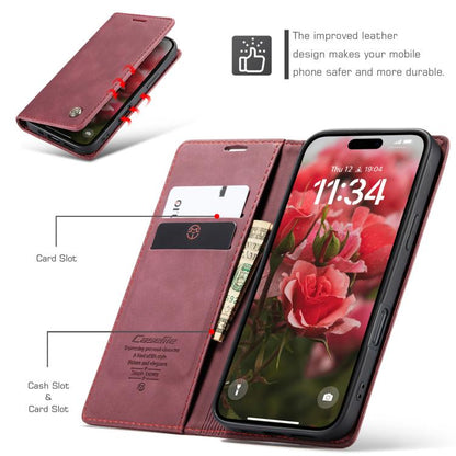 For iPhone 17 CaseMe 013 Multifunctional Horizontal Flip Leather Phone Case(Red) - iPhone 17 Cases by CaseMe | Online Shopping UK | buy2fix