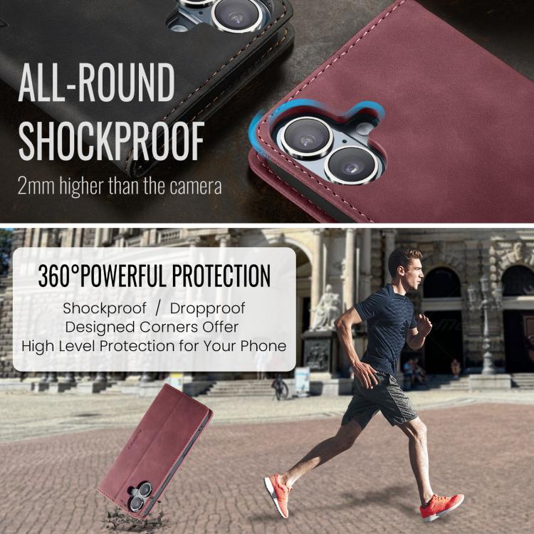 For iPhone 17 CaseMe 013 Multifunctional Horizontal Flip Leather Phone Case(Red) - iPhone 17 Cases by CaseMe | Online Shopping UK | buy2fix