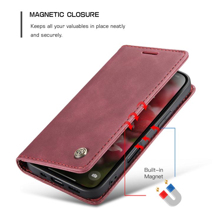 For iPhone 17 CaseMe 013 Multifunctional Horizontal Flip Leather Phone Case(Red) - iPhone 17 Cases by CaseMe | Online Shopping UK | buy2fix