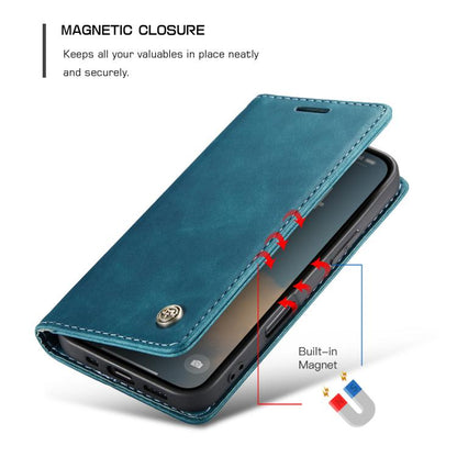 For iPhone 17 CaseMe 013 Multifunctional Horizontal Flip Leather Phone Case(Blue) - iPhone 17 Cases by CaseMe | Online Shopping UK | buy2fix