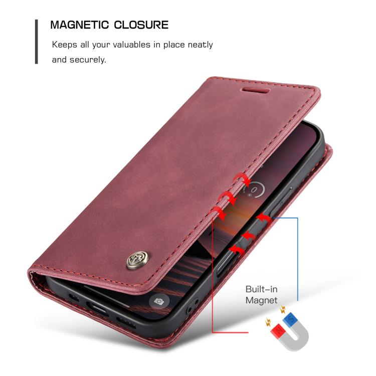 For iPhone 17 Pro CaseMe 013 Multifunctional Horizontal Flip Leather Phone Case(Red) - iPhone 17 Pro Cases by CaseMe | Online Shopping UK | buy2fix
