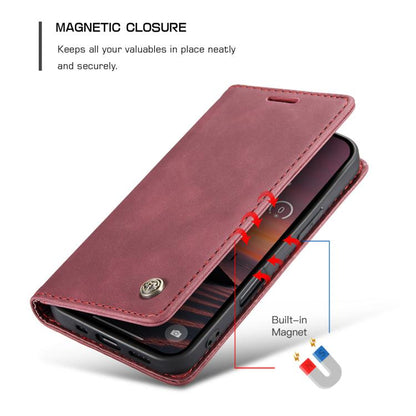 For iPhone 17 Pro CaseMe 013 Multifunctional Horizontal Flip Leather Phone Case(Red) - iPhone 17 Pro Cases by CaseMe | Online Shopping UK | buy2fix
