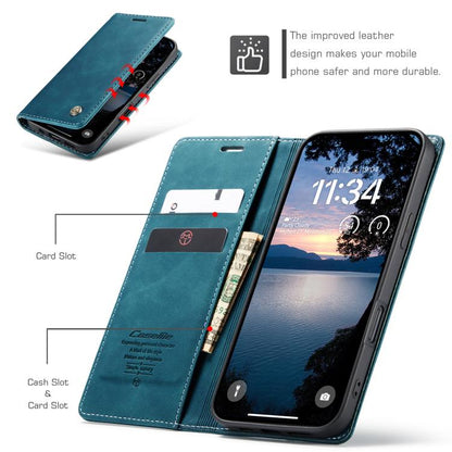 For iPhone 17 Pro CaseMe 013 Multifunctional Horizontal Flip Leather Phone Case(Blue) - iPhone 17 Pro Cases by CaseMe | Online Shopping UK | buy2fix
