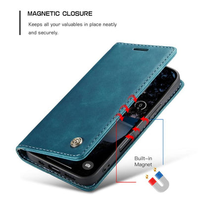 For iPhone 17 Pro CaseMe 013 Multifunctional Horizontal Flip Leather Phone Case(Blue) - iPhone 17 Pro Cases by CaseMe | Online Shopping UK | buy2fix