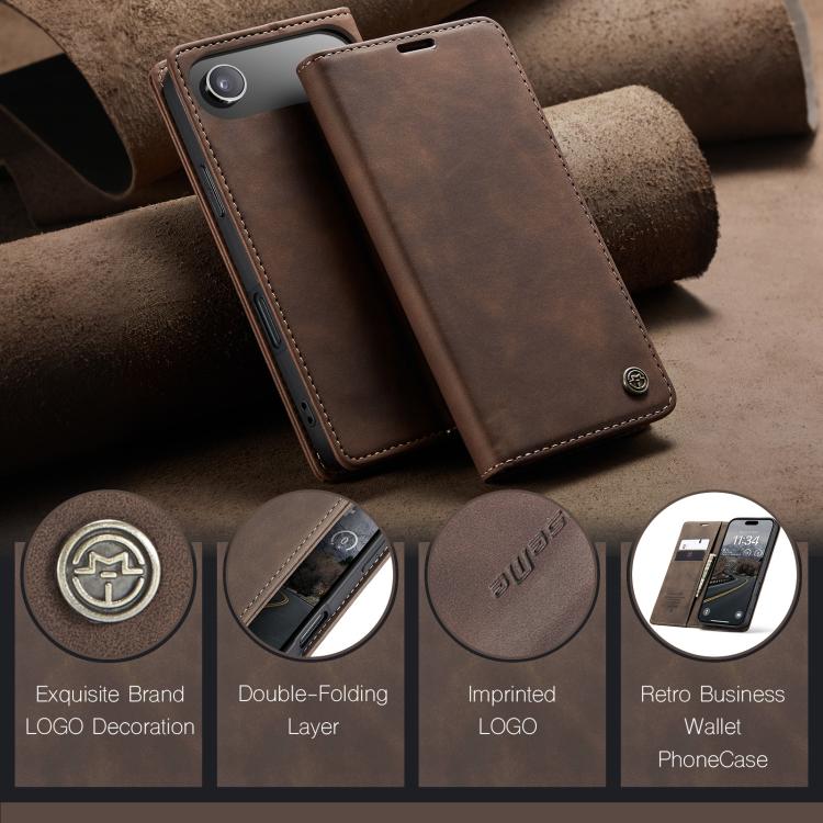 For iPhone Air CaseMe 013 Multifunctional Horizontal Flip Leather Phone Case(Coffee) - iPhone Air Cases by CaseMe | Online Shopping UK | buy2fix
