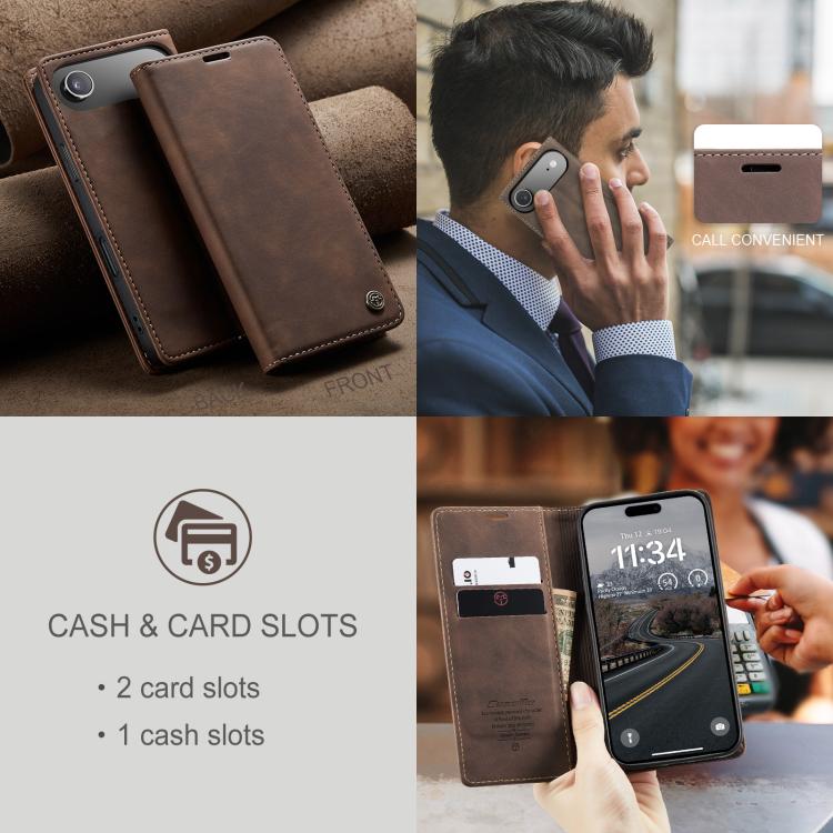 For iPhone Air CaseMe 013 Multifunctional Horizontal Flip Leather Phone Case(Coffee) - iPhone Air Cases by CaseMe | Online Shopping UK | buy2fix