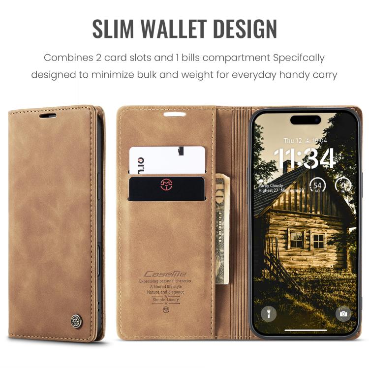 For iPhone Air CaseMe 013 Multifunctional Horizontal Flip Leather Phone Case(Brown) - iPhone Air Cases by CaseMe | Online Shopping UK | buy2fix