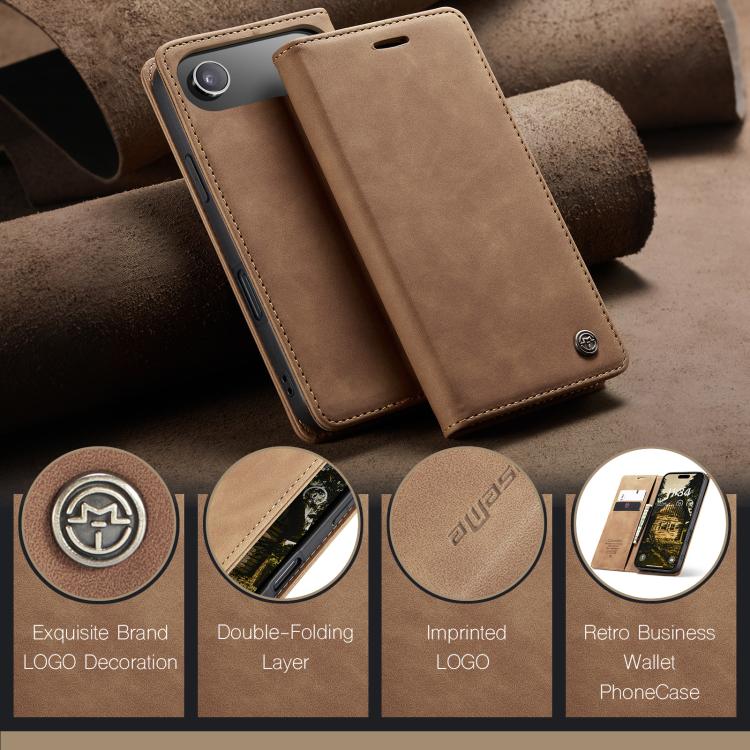 For iPhone Air CaseMe 013 Multifunctional Horizontal Flip Leather Phone Case(Brown) - iPhone Air Cases by CaseMe | Online Shopping UK | buy2fix