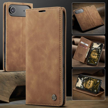 For iPhone Air CaseMe 013 Multifunctional Horizontal Flip Leather Phone Case(Brown) - iPhone Air Cases by CaseMe | Online Shopping UK | buy2fix