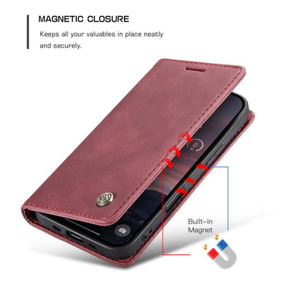 For iPhone 17 Air CaseMe 013 Multifunctional Horizontal Flip Leather Phone Case(Red) - iPhone 17 Air Cases by CaseMe | Online Shopping UK | buy2fix