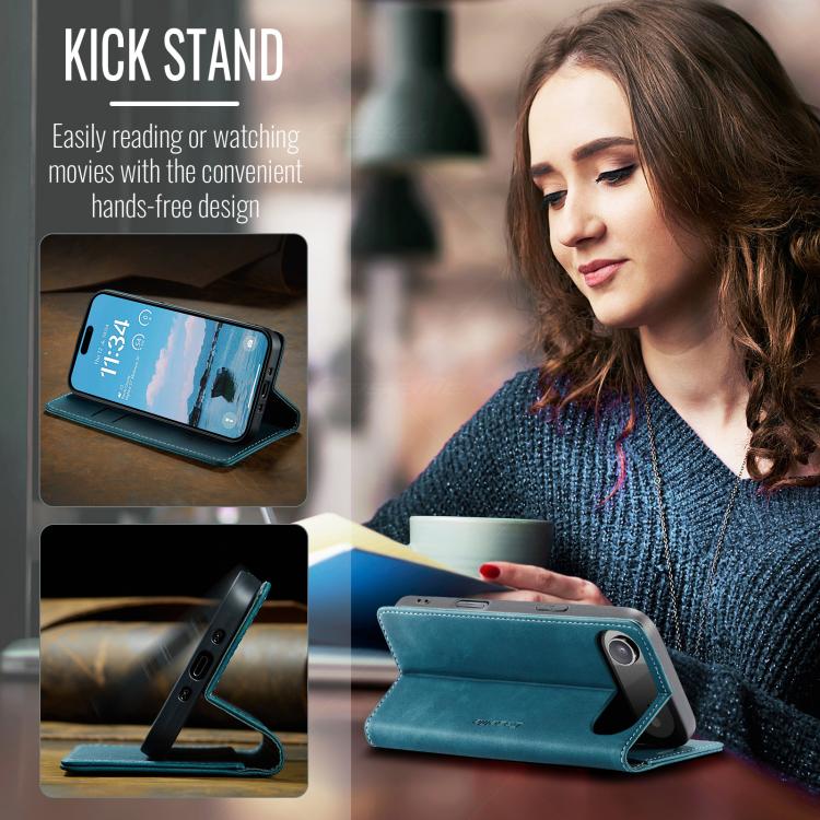 For iPhone 17 Air CaseMe 013 Multifunctional Horizontal Flip Leather Phone Case(Blue) - iPhone 17 Air Cases by CaseMe | Online Shopping UK | buy2fix