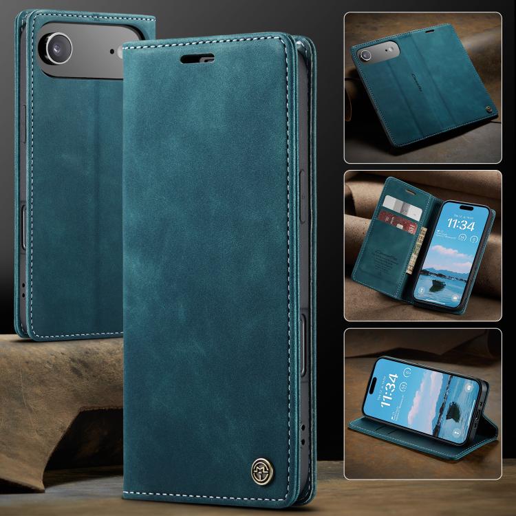 For iPhone 17 Air CaseMe 013 Multifunctional Horizontal Flip Leather Phone Case(Blue) - iPhone 17 Air Cases by CaseMe | Online Shopping UK | buy2fix