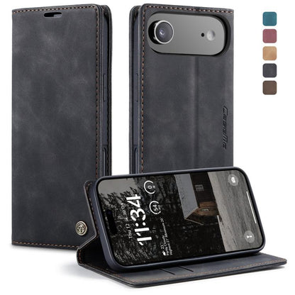 For iPhone 17 Air CaseMe 013 Multifunctional Horizontal Flip Leather Phone Case(Black) - iPhone 17 Air Cases by CaseMe | Online Shopping UK | buy2fix