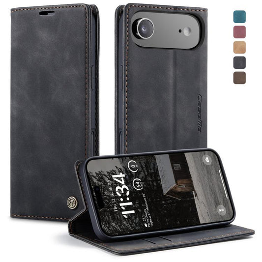 For iPhone 17 Air CaseMe 013 Multifunctional Horizontal Flip Leather Phone Case(Black) - iPhone 17 Air Cases by CaseMe | Online Shopping UK | buy2fix